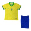 Conjunto (Camiseta+Pantalón Corto) Brasil Primera Equipación 2024 - Niño